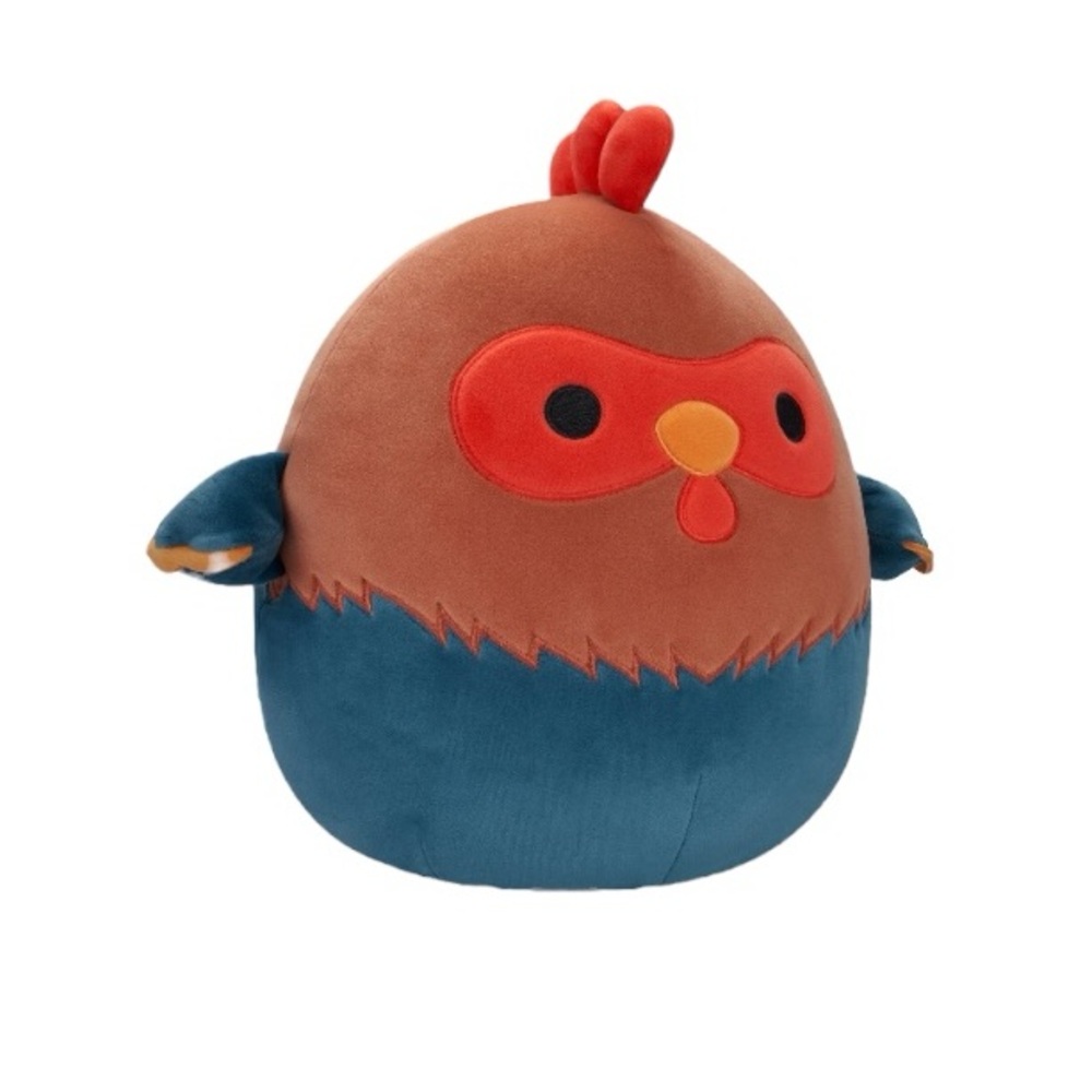 Squishmallows Red and Blue Reed The Rooster Plush Toy - Picture 3 of 9
